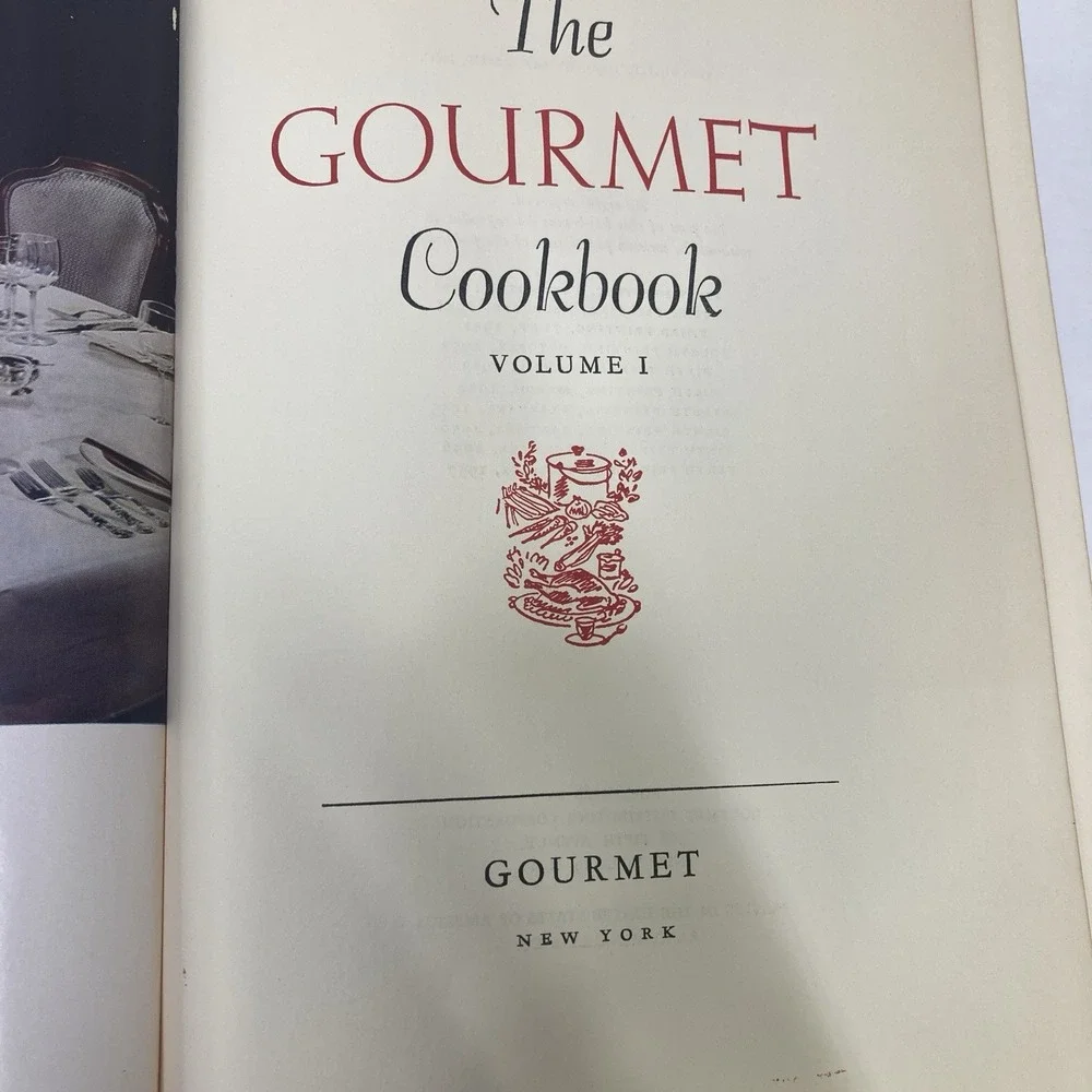 The Gourmet‎ Cookbook Volume 1 Vintage 1957 Hardcover Book USA